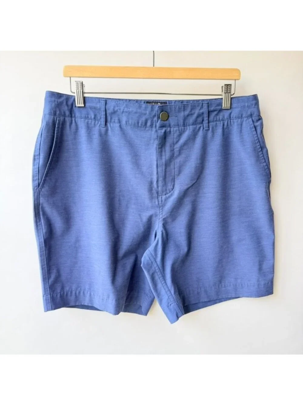 Faherty All Day Shorts Blue Performance Stretch Men's Size 34 H78